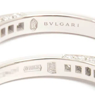 Pre-owned Bvlgari Silver Platinum 950 Band Ring ()