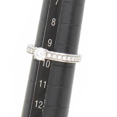 Pre-owned Bvlgari Silver Platinum 950 Band Ring ()
