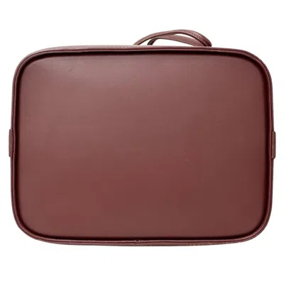 Pre-owned Cartier Bordeaux Leather Shoulder Bag ()