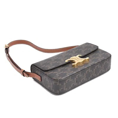 Pre-owned Celine Brown Pvc Leather Shoulder Bag ()