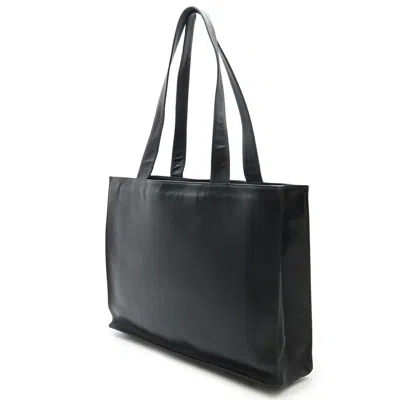 Pre-owned Chanel Black Grained Calfskin Shoulder Bag Tote Bag ()