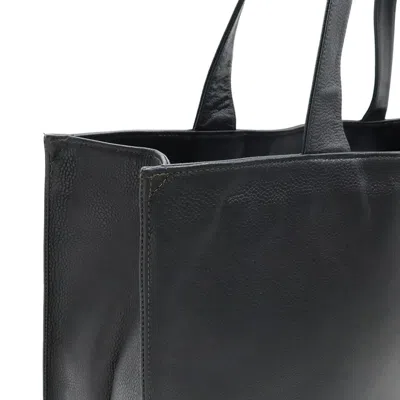 Pre-owned Chanel Black Grained Calfskin Shoulder Bag Tote Bag ()
