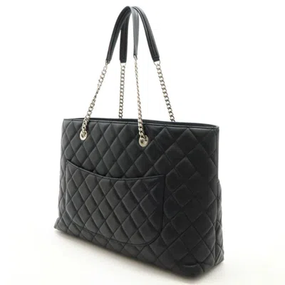 Pre-owned Chanel Black Leather Shoulder Bag Tote Bag ()