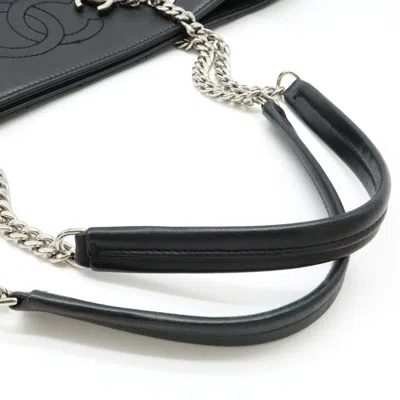 Pre-owned Chanel Black Leather Shoulder Bag Tote Bag ()