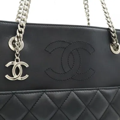 Pre-owned Chanel Black Leather Shoulder Bag Tote Bag ()