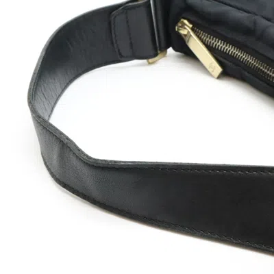 Pre-owned Chanel New Travel Line Black Jacquard Leather Handbag Shoulder Bag ()