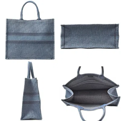 Pre-owned Dior Christian  Blue Denim Tote Bag ()
