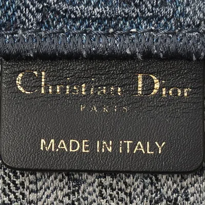 Pre-owned Dior Christian  Blue Denim Tote Bag ()