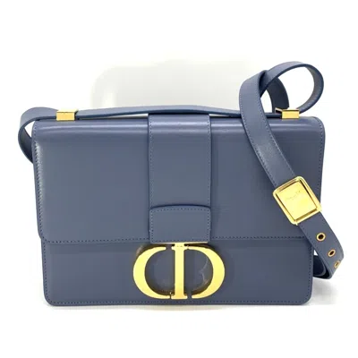 Pre-owned Dior Christian  Blue Leather Shoulder Bag ()