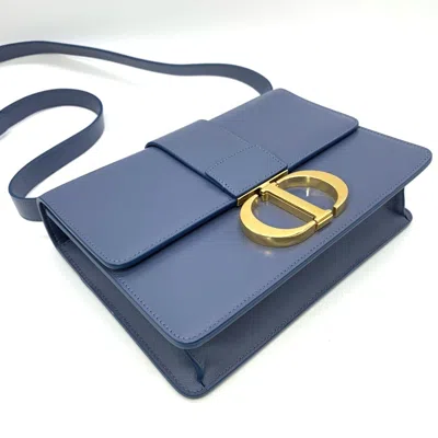 Pre-owned Dior Christian  Blue Leather Shoulder Bag ()