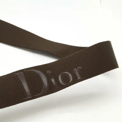 Pre-owned Dior Christian  Brown Jacquard Canvas Leather Shoulder Bag ()