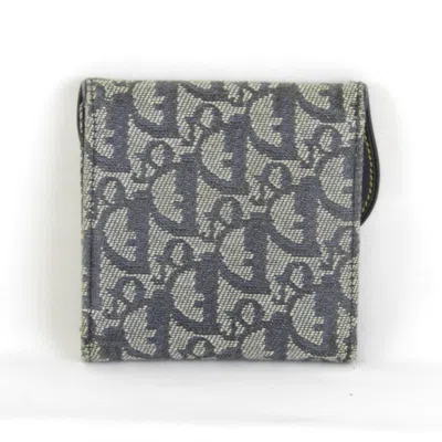 Pre-owned Dior Christian  Trotter Blue Trotter Wallet (tri-fold) ()