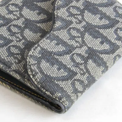 Pre-owned Dior Christian  Trotter Blue Trotter Wallet (tri-fold) ()