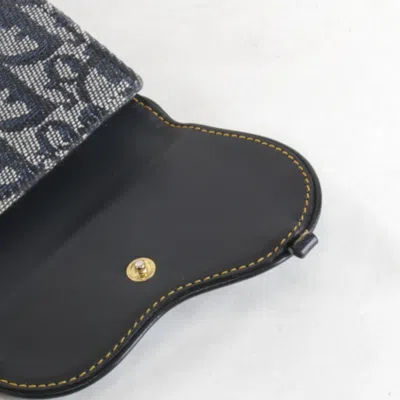 Pre-owned Dior Christian  Trotter Blue Trotter Wallet (tri-fold) ()