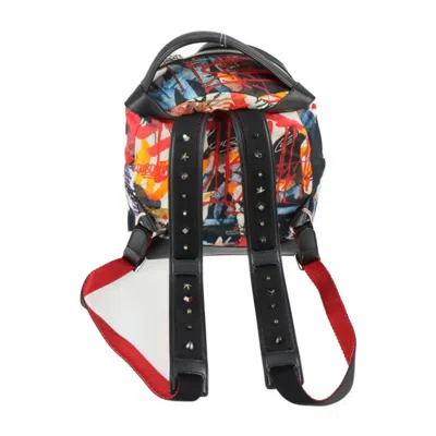 Pre-owned Christian Louboutin Multi-color Nylon Leather Backpack Handbag ()