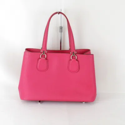 Pre-owned Coach Pink Leather Shoulder Bag ()