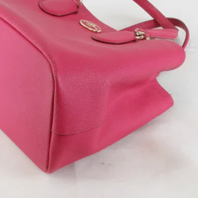 Pre-owned Coach Pink Leather Shoulder Bag ()