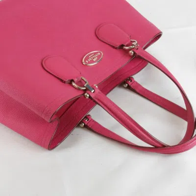 Pre-owned Coach Pink Leather Shoulder Bag ()