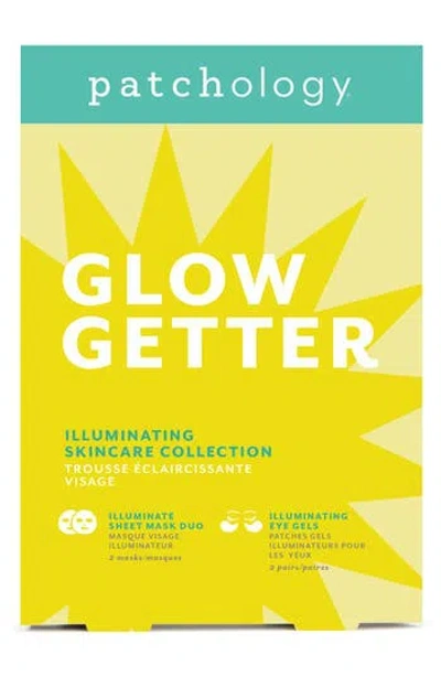 Patchology Glow-getter Illuminate Sheet Mask & Eye Gels Kit $20 Value In Transparent