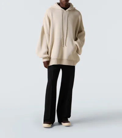 Rick Owens Geometric High-top Sneakers Unique Laces In Brown