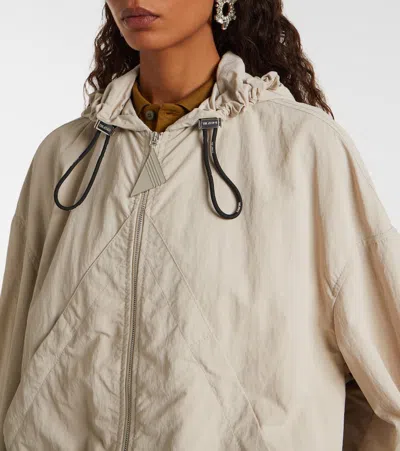 Attico Drawstring Jacket In Neutral