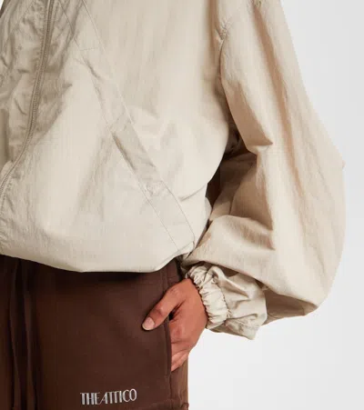 Attico Drawstring Jacket In Neutral