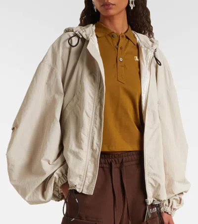Attico Drawstring Jacket In Neutral