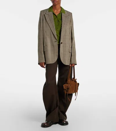 MULTIPOCKET迷你绒面革水桶包