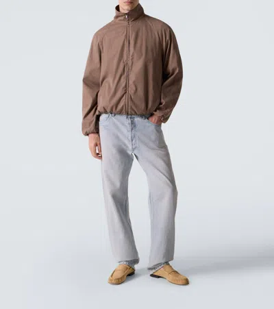 The Row Penny Suede Loafers In Yellow