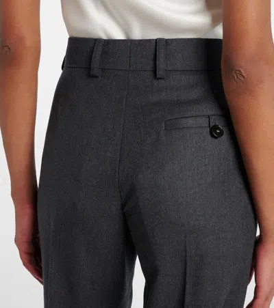 Stella Mccartney Pantalone In Lana Antracite  Donna In Gray