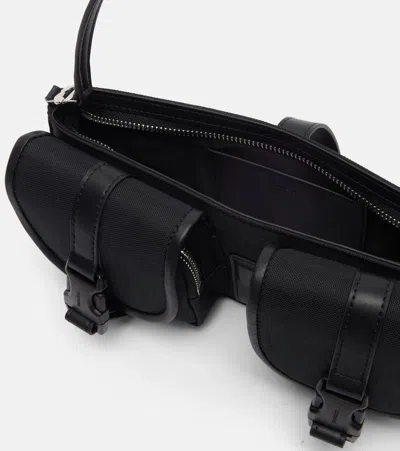 Coperni Cargo Shoulder Bag With Logo Buckle In Black