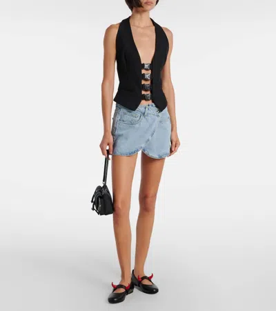 Coperni Cargo Shoulder Bag With Logo Buckle In Black