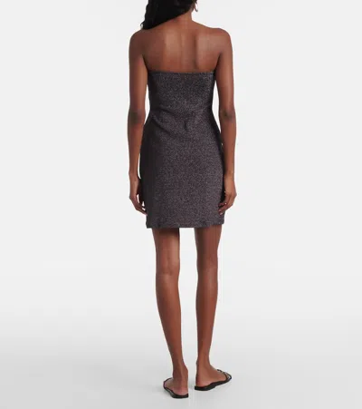 Eres Bronzage Lurex Minidress In Blue