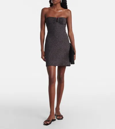 Eres Bronzage Lurex Minidress In Blue