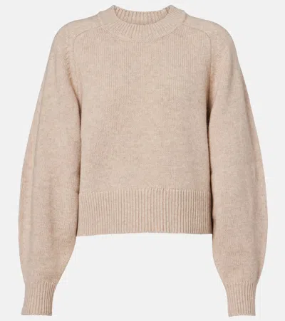 Isabel Marant Leandra Merino Wool & Cashmere Sweater In Brown