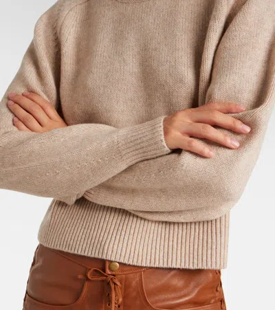 Isabel Marant Leandra Merino Wool & Cashmere Sweater In Brown