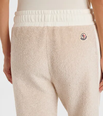 Moncler Side-stripe Drawstring Trousers In White