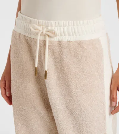 Moncler Side-stripe Drawstring Trousers In White