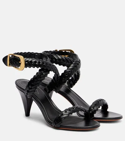 HELIX 75编织皮革凉鞋