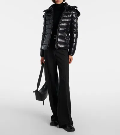 Moncler Fitted Turtleneck Knitwear Long Sleeves In Black