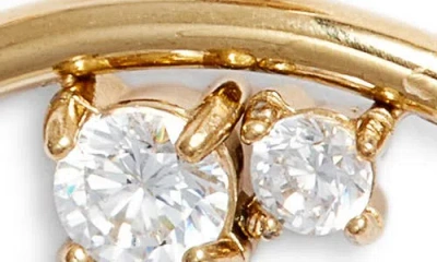 Nordstrom Set Of 3 Cubic Zirconia Assorted Stud Earrings In Gold