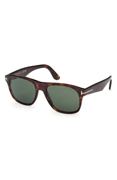 Tom Ford Ft1284 Tortoiseshell Rectangular Sunglasses In Multi