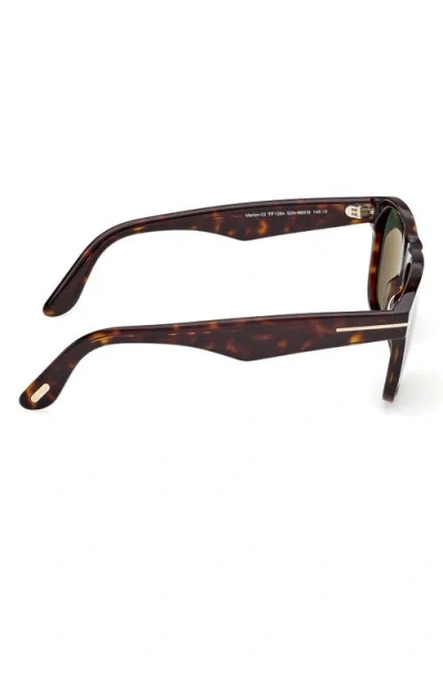 Tom Ford Ft1284 Tortoiseshell Rectangular Sunglasses In Multi
