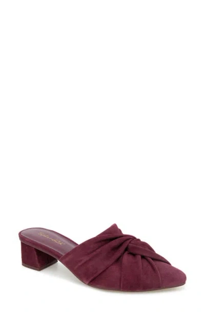 Splendid Lanis Block Heel Mule In Purple