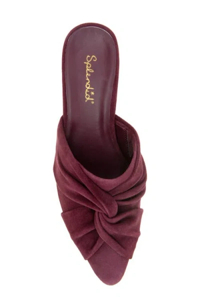 Splendid Lanis Block Heel Mule In Purple