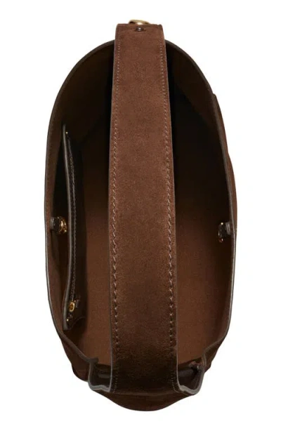 Tory Burch Romy Suede Bag In Brown