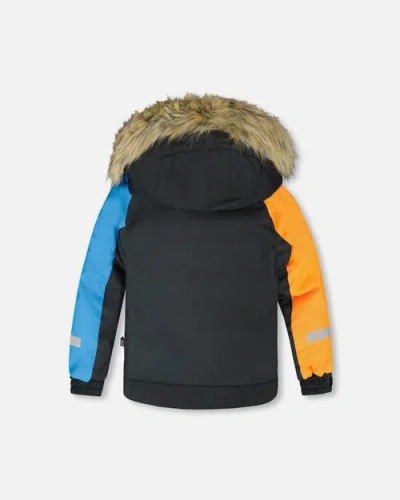 Deux Par Deux Boy Two-piece Play Snowsuit In Blue