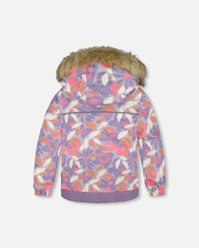 Deux Par Deux Two-piece Discover Snowsuit With Jacket In Purple