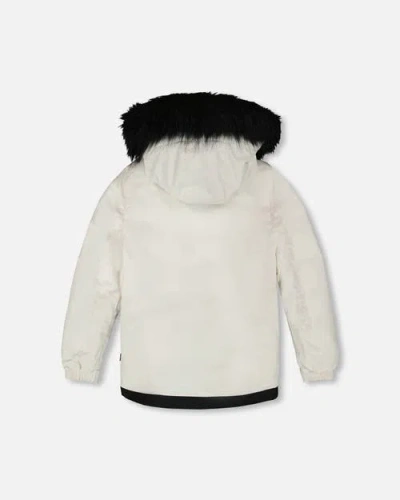 Deux Par Deux Two-piece Play Snowsuit With Pants In Black