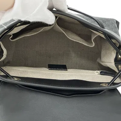 Pre-owned Gucci Black Leather Backpack ()